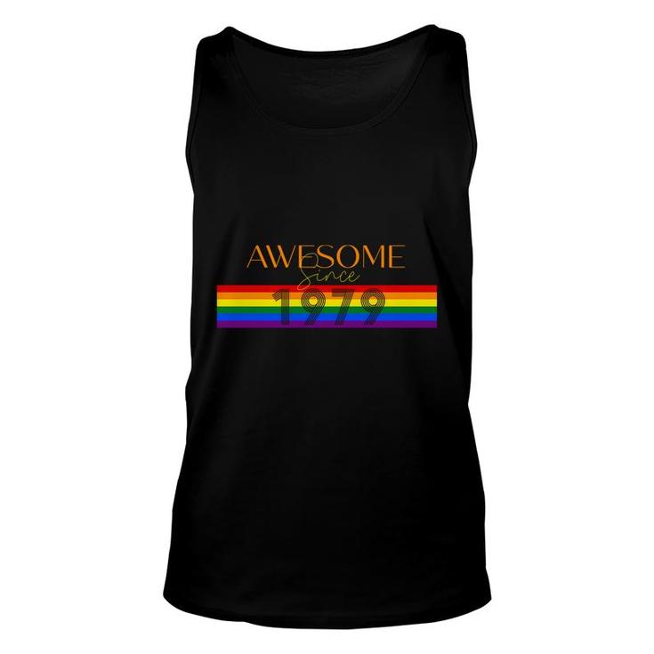 43Th Birthday 1979 Birthday Awesome Since 1979 Unisex Tank Top