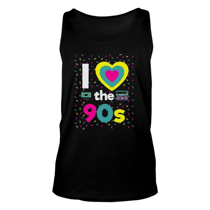 90S Outfit I Love The 90S Retro Party Dress Gift Unisex Tank Top