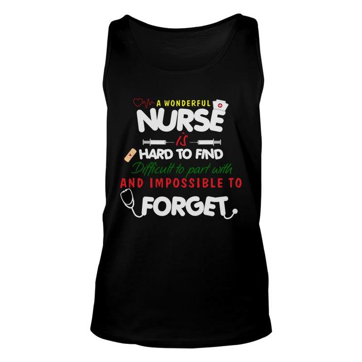 A Wonderful Nurse Hard To Find Difficult To Part With Nurses Day Unisex Tank Top
