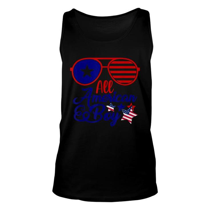 All American Boy 4Th Of July Boys Kids Usa American Flag  Unisex Tank Top