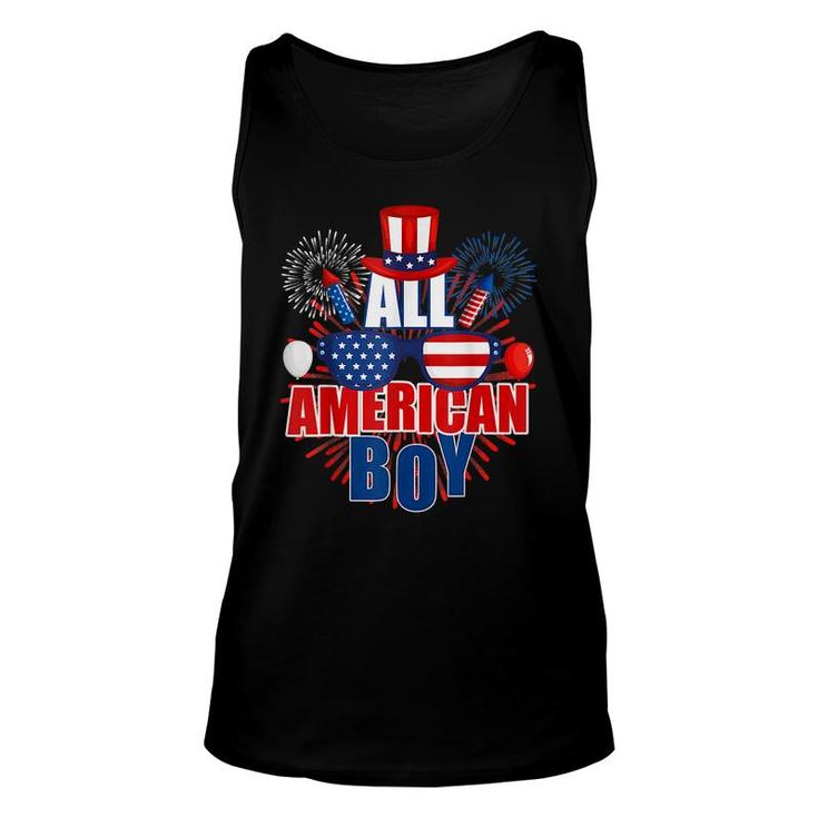 All American Boy 4Th Of July Kids Toddler Boys Family Ns  Unisex Tank Top
