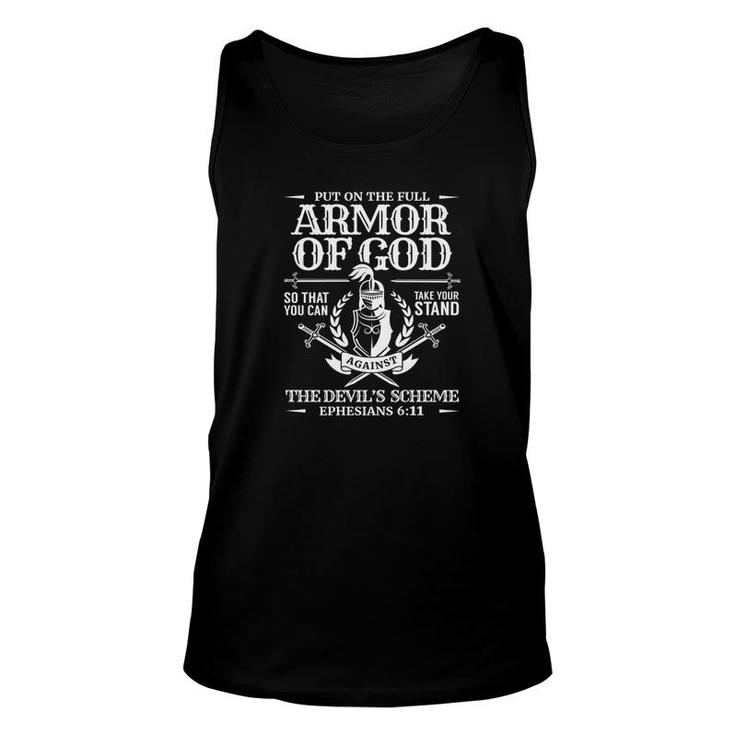 Armor Of God Bible Quote Christian Gift Premium Unisex Tank Top