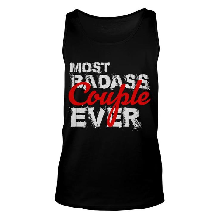 Badass Couple Valentines Day Gift For Love Unisex Tank Top