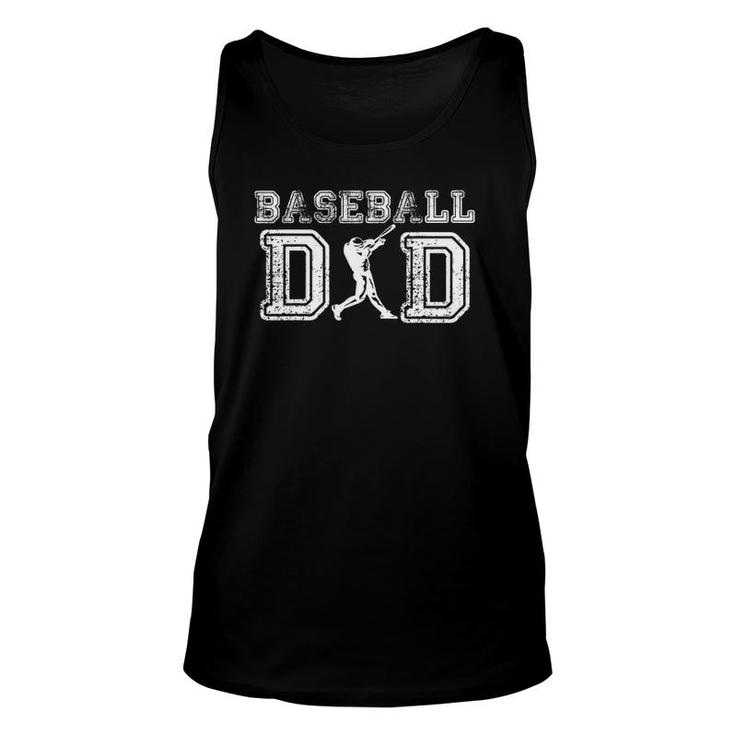 Baseball Dad Funny Fathers Day Gift For Daddy Papa Father Unisex Tank Top