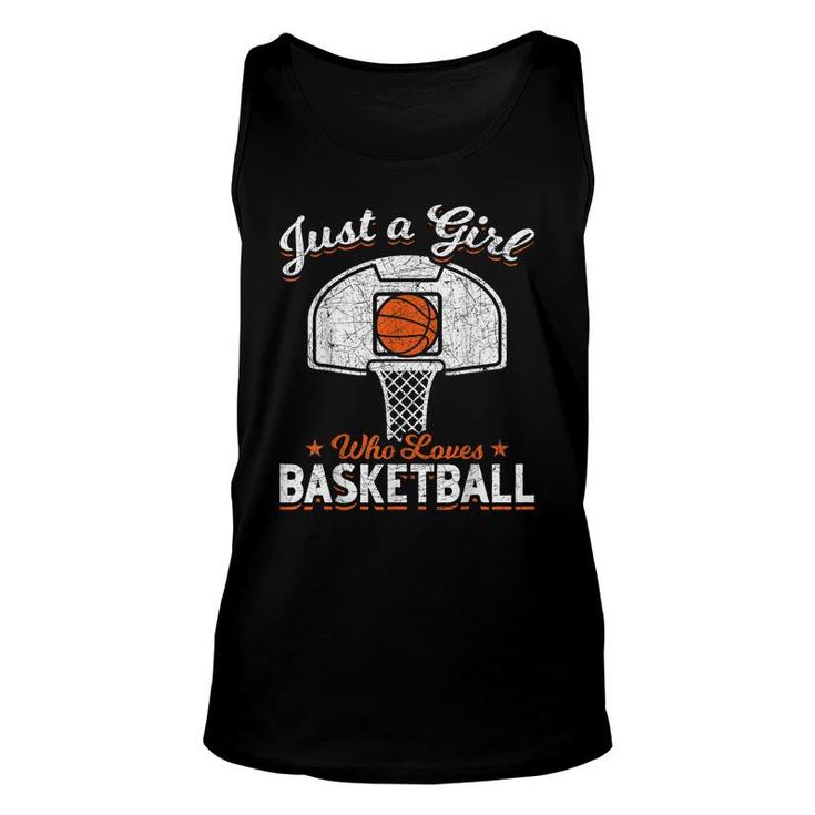 Basketball Player Women Just A Girl Who Loves Basketball  Unisex Tank Top