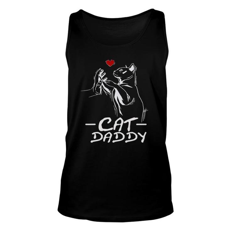 Best Cat Dad Ever Daddy Funny Cat Daddy Fathers Day Gift Unisex Tank Top