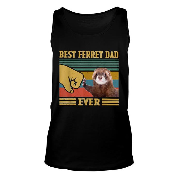 Best Ferret Dad Ever Funny Fathers Day Christmas  Unisex Tank Top
