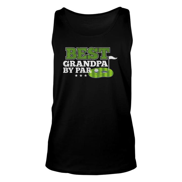 Best Grandpa By Par Golf Sports Lover Grandpa Unisex Tank Top