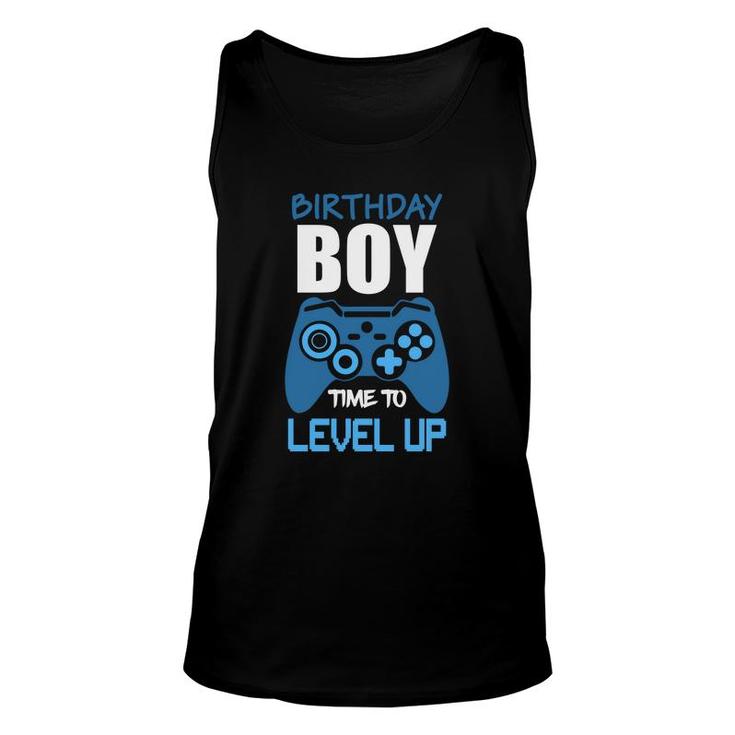 Birthday Boy Matching Video Gamer Time To Level Up Good Unisex Tank Top