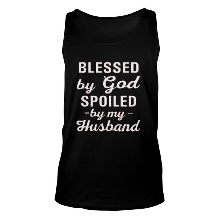 Blessed By God Spoiled New Trend 2022 Unisex Tank Top