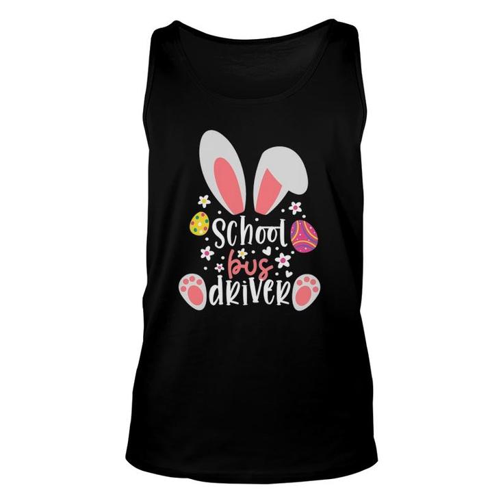 Bunny School Bus Driver Easter Day Outfit School Bus Driver Unisex Tank Top