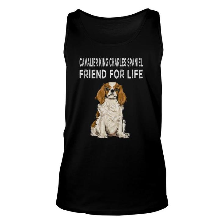 Cavalier King Charles Spaniel Friend For Life Dog Friendship Unisex Tank Top