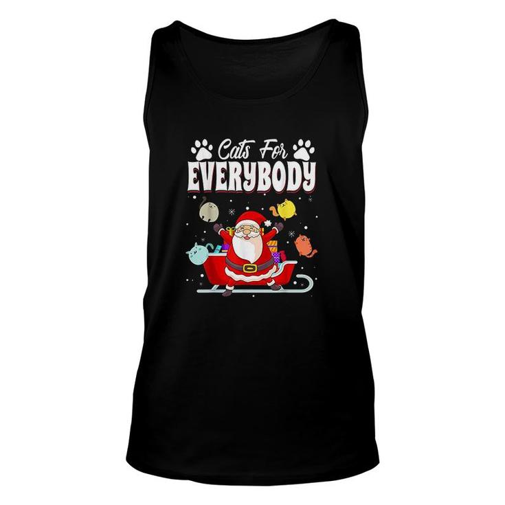 Christmas  Santa Claus Cats For Everybody Unisex Tank Top