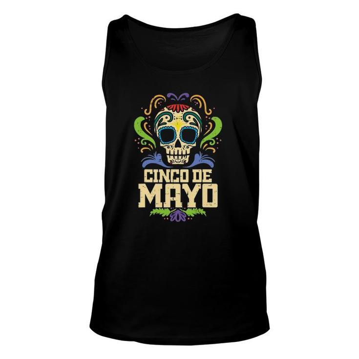 Day Of Dead Sugar Skull Cinco De Mayo Men Women Women Long Sleeve