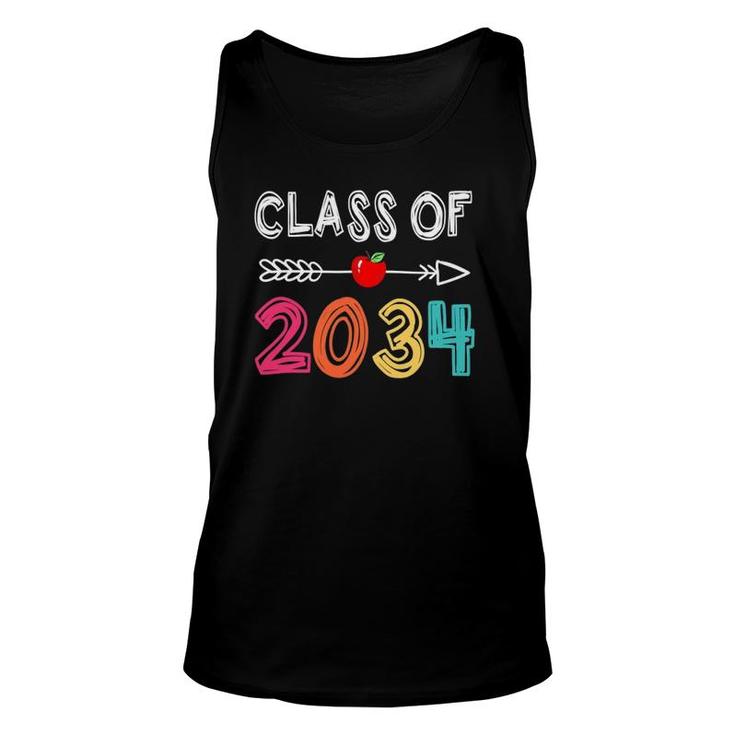 Class Of 2034 Pre K Graduate Preschool Graduation Unisex Tank Top