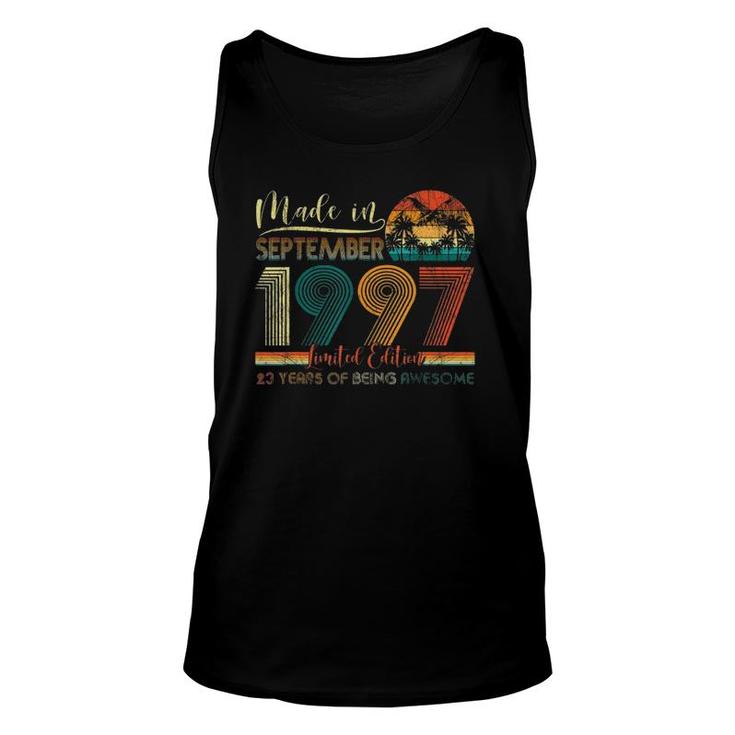 Classic September 1997  23Rd Birthday Gift 23 Years Old Unisex Tank Top