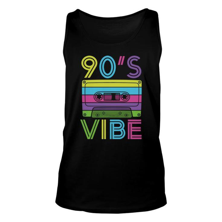 Colorful 90S Vibe Mixtape Music The 80S 90S Styles Unisex Tank Top