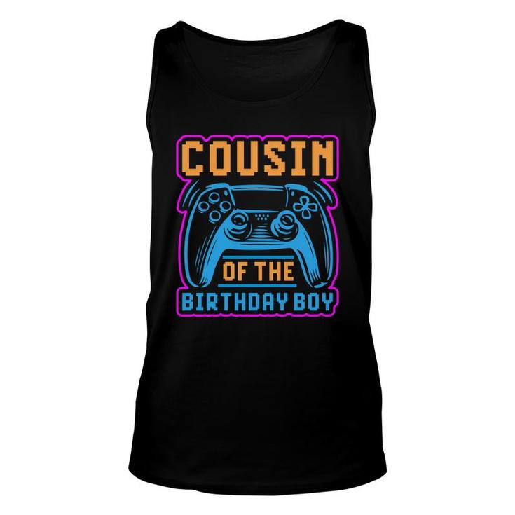 Cousin Of The Birthday Boy Matching Video Game Birthday Gift Unisex Tank Top