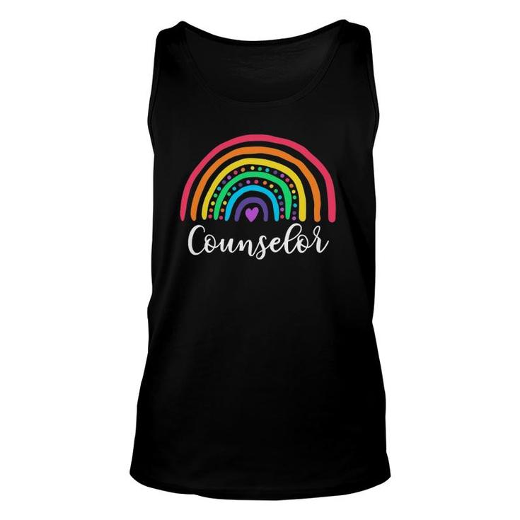 Cute Rainbow Counselor Back To School Teacher Student Gift Unisex Tank Top