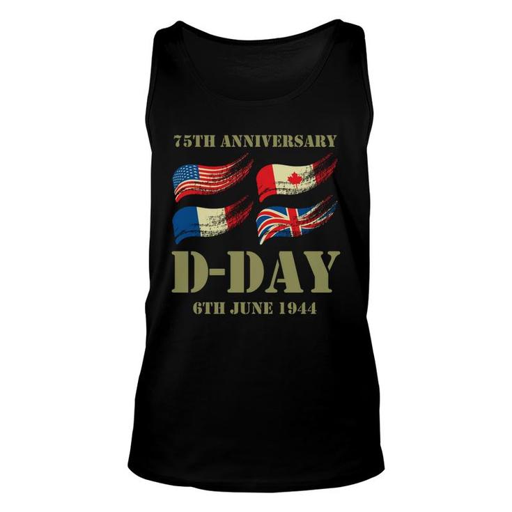 D-Day 75Th Anniversary - Wwii Memorial   Unisex Tank Top