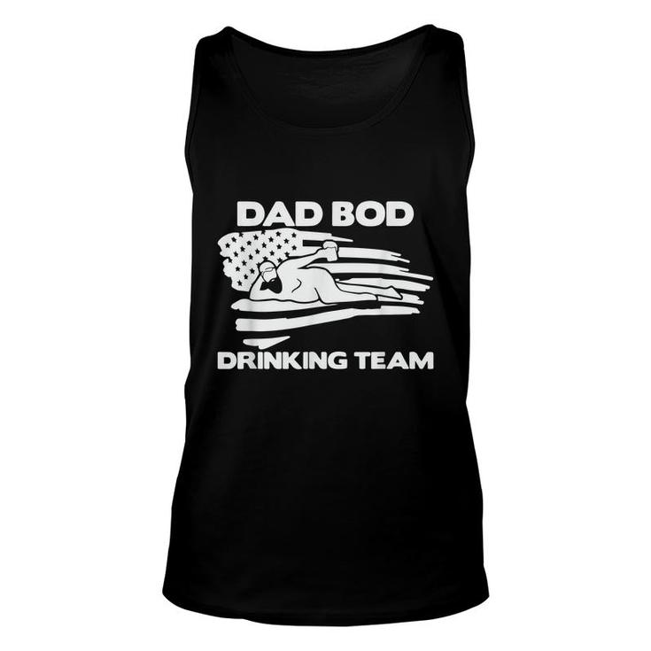 Dad Bod Drinking Team Funny Fathers Day America Unisex Tank Top