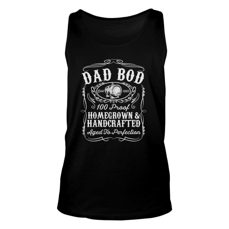 Mens Dad Bod Whiskey Bourbon Lover Fathers Day For Dad Tank Top