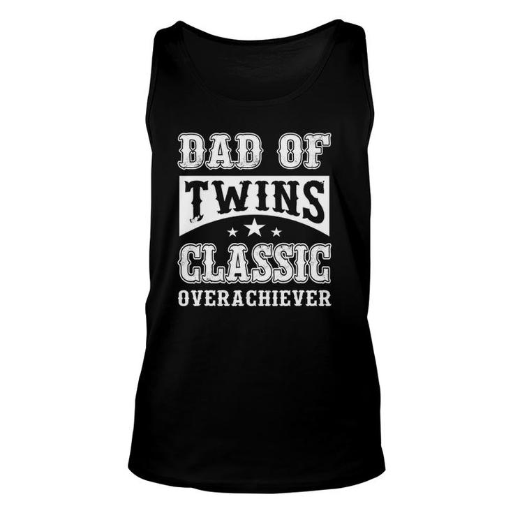 Dad Of Twins Dad To Be Fathers Day Dad Unisex Tank Top