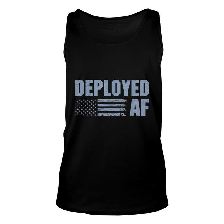 Deployed Af Funny Deployment Gift For Military Husband Wife  Unisex Tank Top