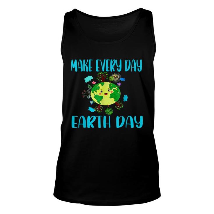 Earth Day 2022 Make Every Day Earth Day Teacher Kids Funny  Unisex Tank Top