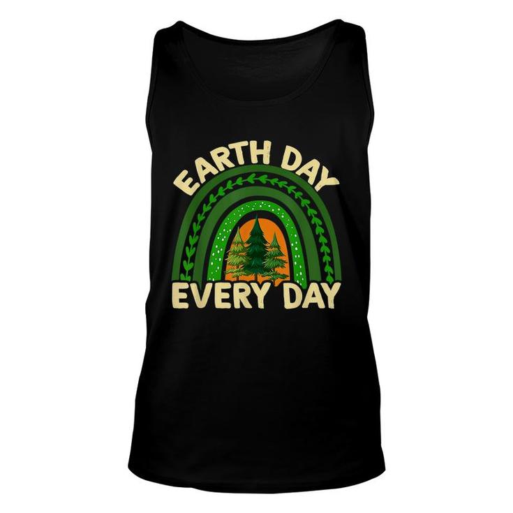 Earth Day Everyday Rainbow Pine Tree Earth Day Earth Day  Unisex Tank Top