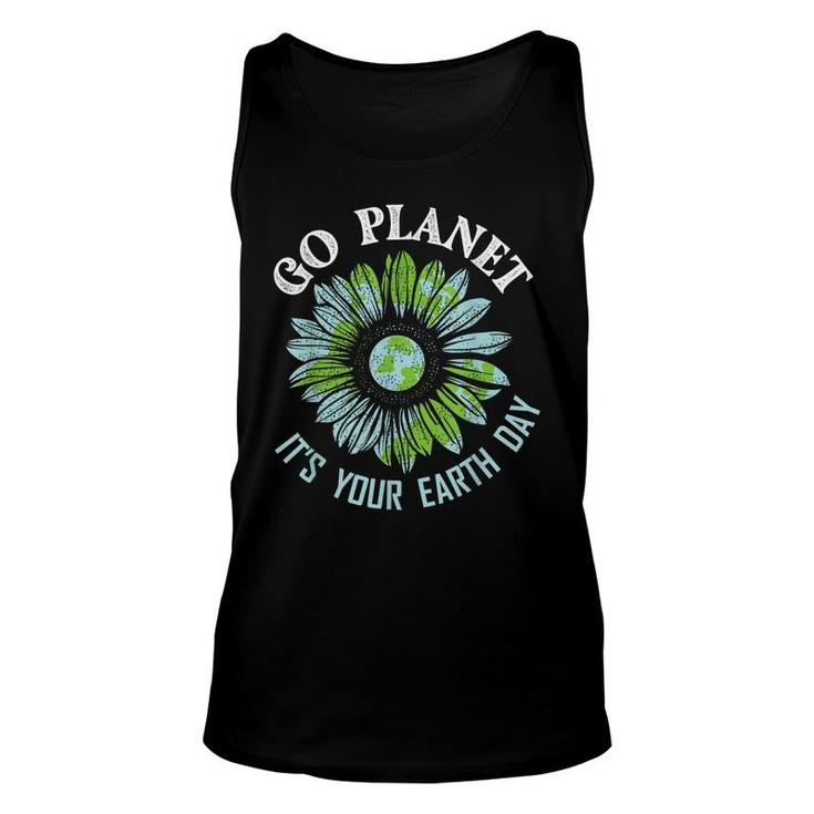 Earth Day Planet Anniversary Earth Day Sunflower Everyday  Unisex Tank Top