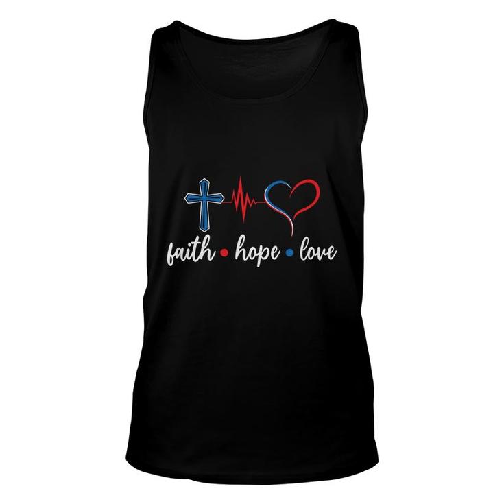 Faith Hope Love Heart Nurse Heart Beat New 2022 Unisex Tank Top