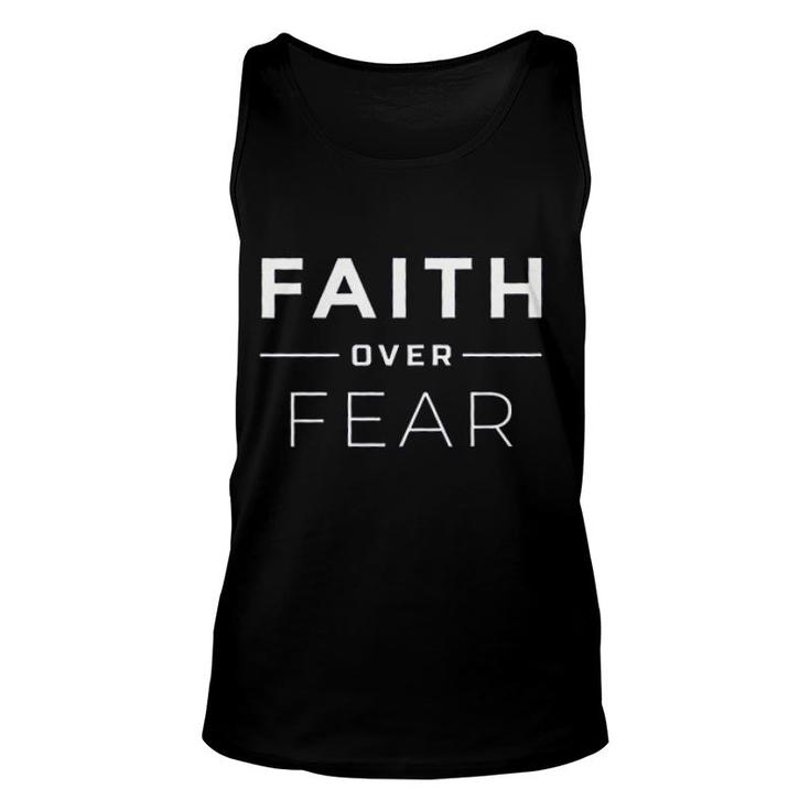 Faith Over Fear Basic Design 2022 Gift Unisex Tank Top