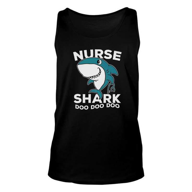 Fathers Day Nurse Shark Scrubs Dad Men Hospital Unisex Tank Top