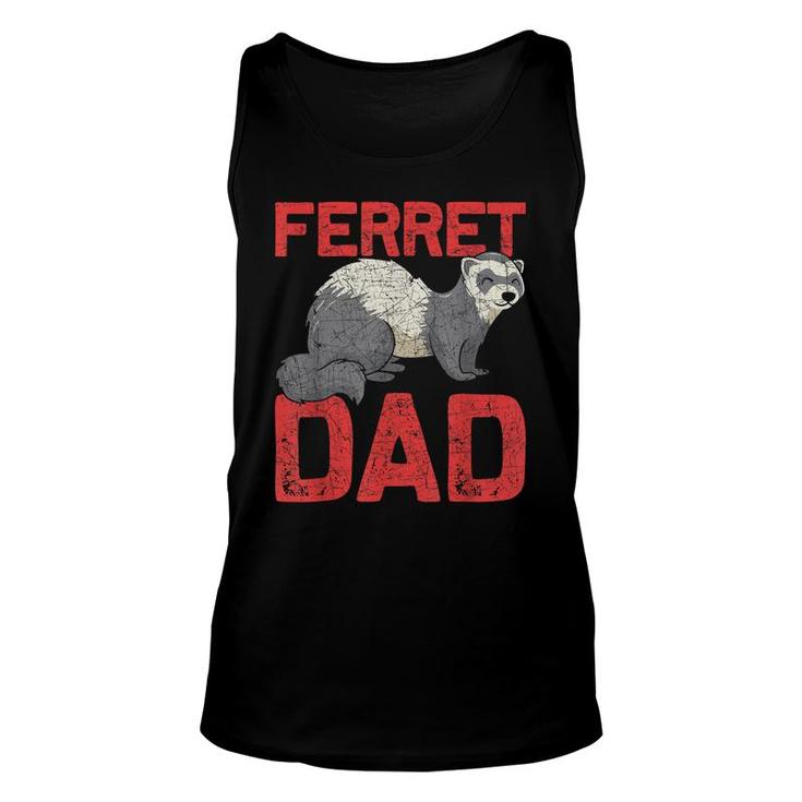 Fathers Day Pet Dad Ferret  Unisex Tank Top