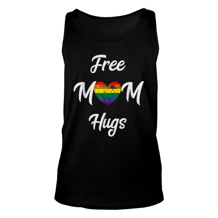 Free Mom Hugs Gay Pride Mother Lgbt Rainbow Heart Gender  Unisex Tank Top