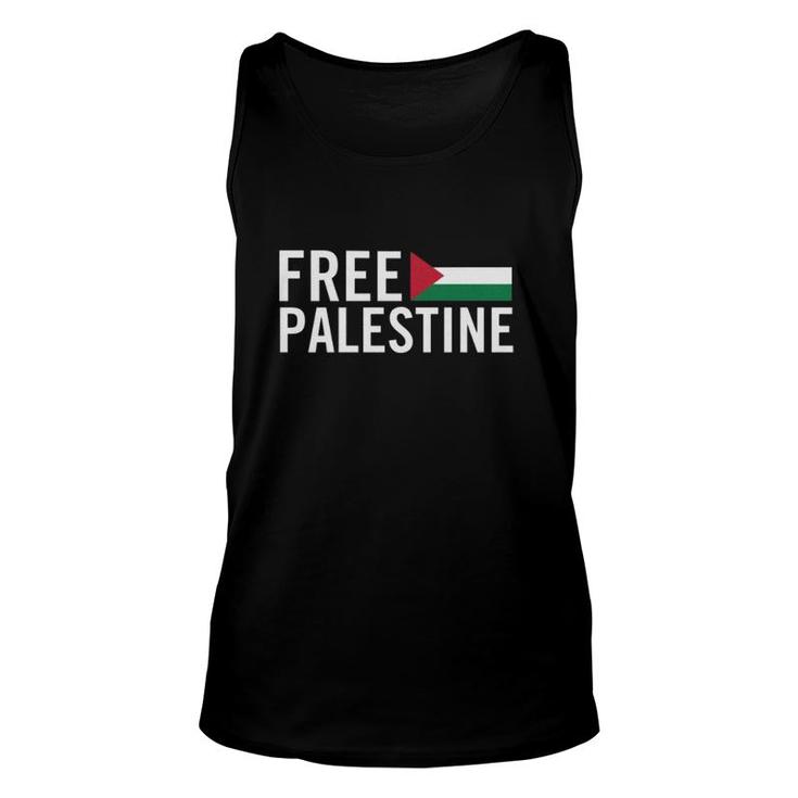 Free Palestine Palestinian Flag Protest Humanity Unisex Tank Top