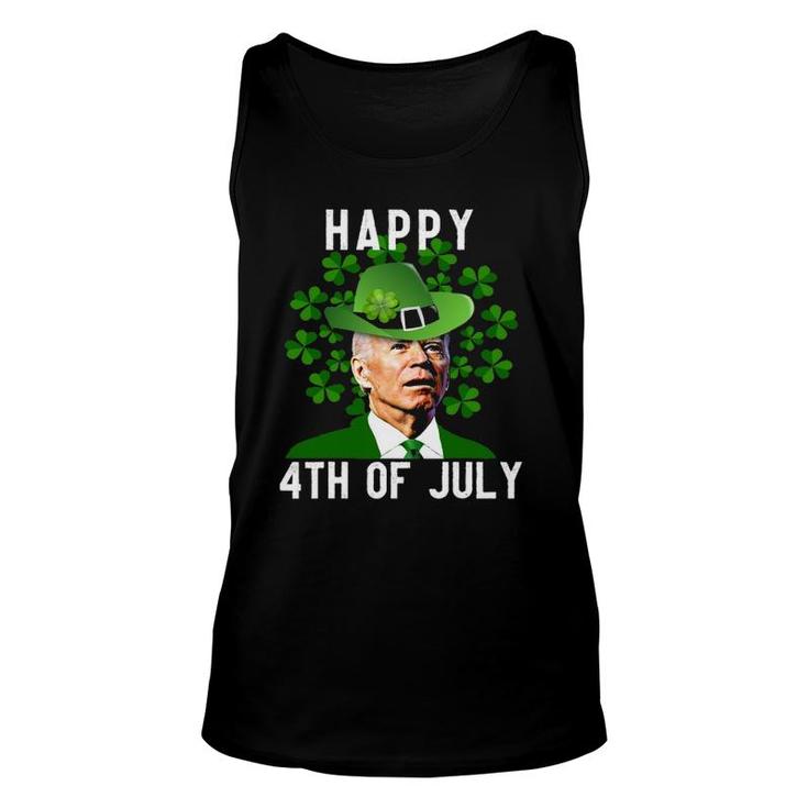 Funny Joe Biden Happy 4Th Of July Confused St Patricks Day Unisex Tank Top
