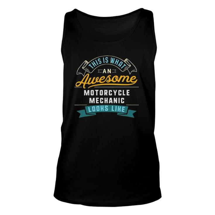 Funny Motorcycle Mechanic  Awesome Job Occupation Unisex Tank Top