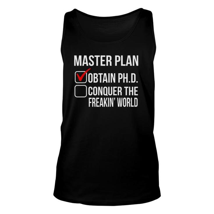 Funny Phd Doctorate Graduation Gift For Him Her Psychology  Unisex Tank Top
