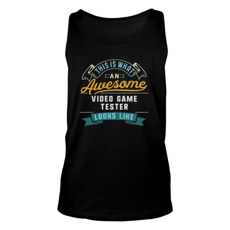 Funny Video Game Tester  Awesome Job Occupation Unisex Tank Top