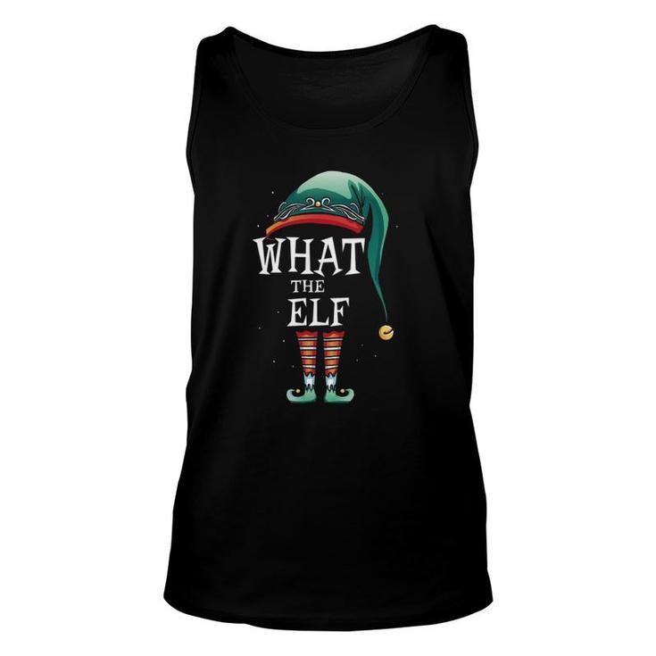 Funny What The Elf Costume Family Matching Christmas Unisex Tank Top