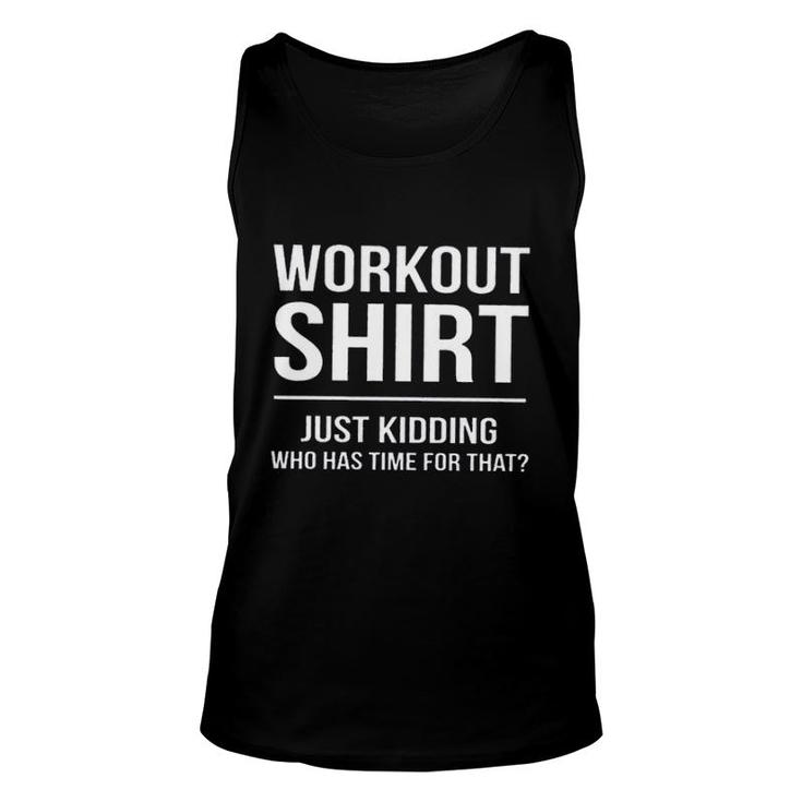 Funny Workout Shirt Exercise Fitness Cardio Lazy 2022 Trend Unisex Tank Top