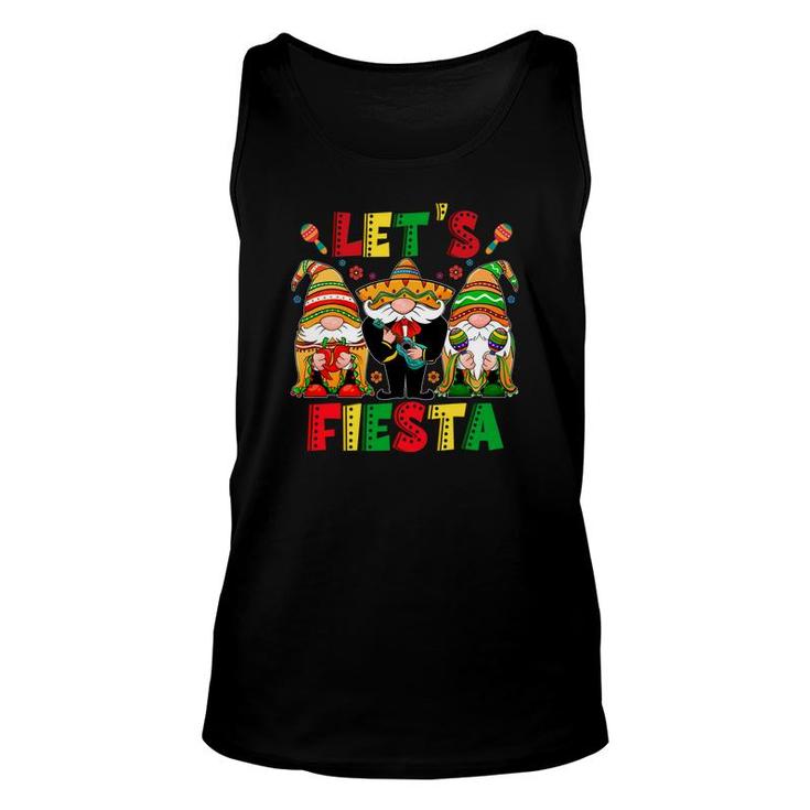 Gnomes Cinco De Mayo Lets Fiesta 5 De Mayo Unisex Tank Top