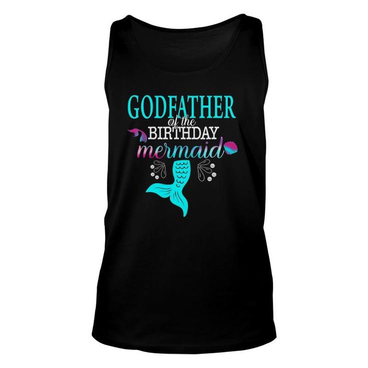 Godfather Of The Birthday Mermaid Matching Family Unisex Tank Top