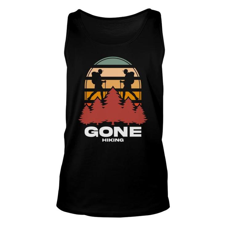 Gone Hiking Explore Travel Lover Vintage Great Unisex Tank Top