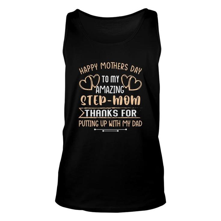 Happy Mothers Day To My Amazing Stepmom Thank You Unisex Tank Top