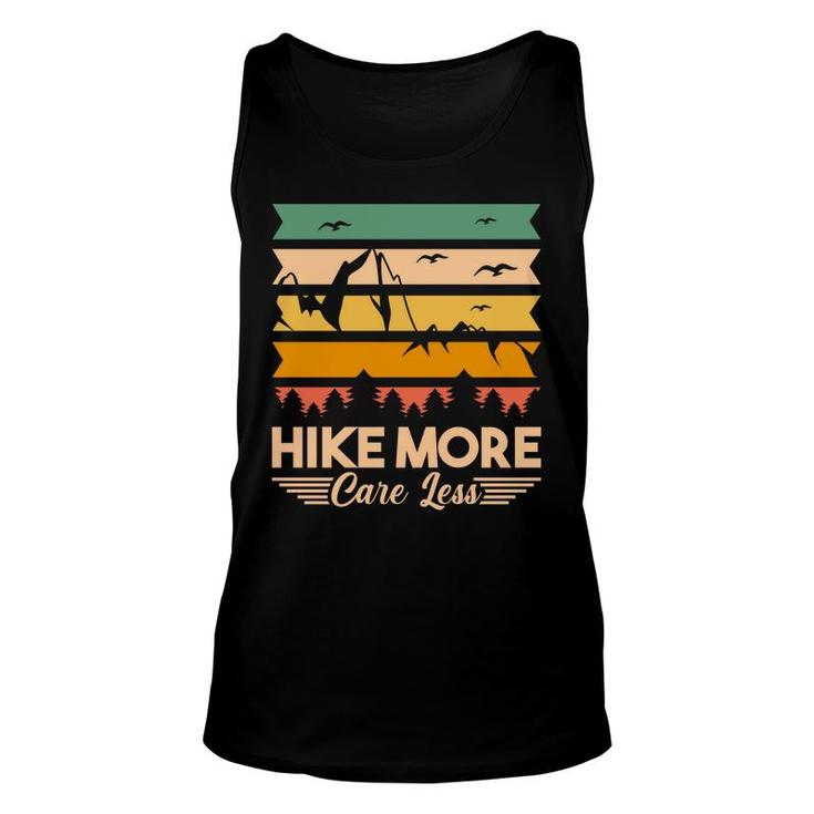 Hike More Care Less Explore Travel Lover Unisex Tank Top