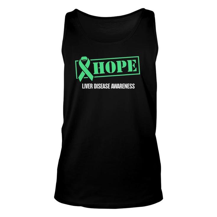 Hope Green Ribbon Liver Disease Awareness Unisex Tank Top