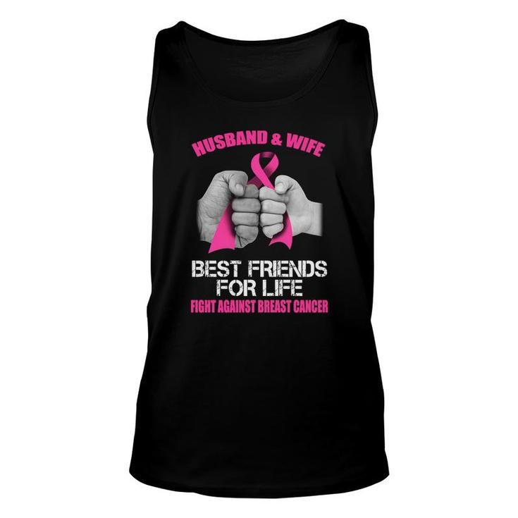 Husband And Wife Fight Against Breast Cancer Unisex Tank Top